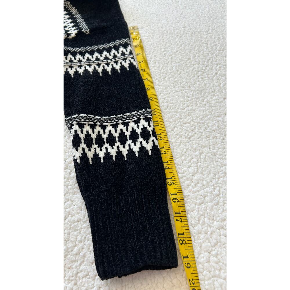 Christian Siriano NY Sweater Women's Pullover B/W Soft Chenille Mock Neck Large - Picture 3 of 7